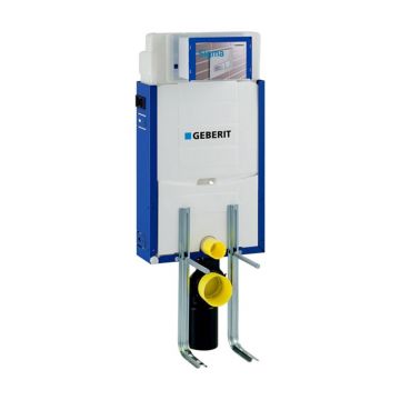 Rezervor incastrat Geberit Sigma cu cadru Kombifix pentru wc suspendat 108 cm cu suporturi, montaj in caramida