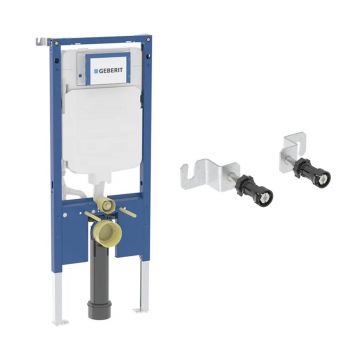 Rezervor WC cu cadru incastrat Geberit Duofix Sigma compact UP720 si set fixare pentru cadre cu rezervor 8 cm