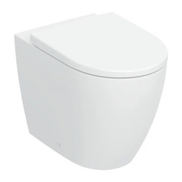 Set vas WC pe pardoseala Geberit iCon BTW TurboFlush cu capac softclose alb lucios