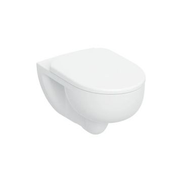 Set vas WC suspendat Geberit Selnova TurboFlush cu capac softclose alb lucios