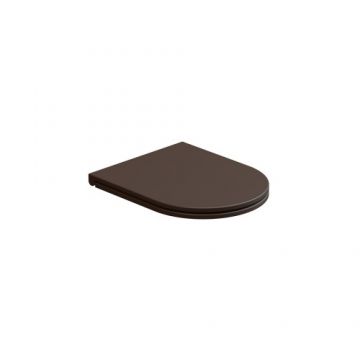 Capac vas WC GSG Like slim soft-close - Culoare cacao satinato 35