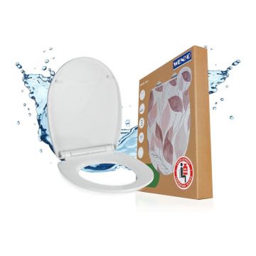 Capac WC 36,5 x 45 cm Easy-Close (cu închidere automată) Pula – Wenko