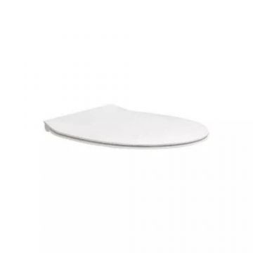 Capac WC Hatria Planeta soft-close, alb - Culoare Alb pal