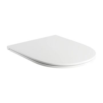 Capac WC softclose Omnires Ottawa slim finisaj alb lucios