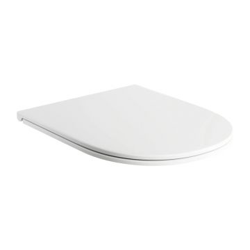 Capac WC softclose slim Omnires Ottawa finisaj alb mat