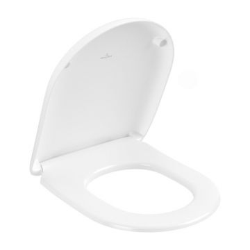 Capac WC Villeroy&Boch Antao functie SoftClosing si QuickRelease alb Stone White