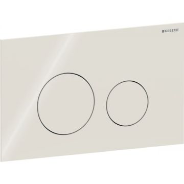Clapeta actionare dubla rezervor wc ,sticla lucioasa gri-nisip, Geberit Sigma40
