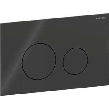 Clapeta actionare dubla rezervor wc ,sticla neagra, Geberit Sigma40