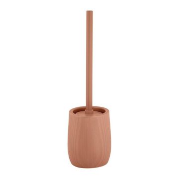 Perie de WC maro din ceramică Fablo – Wenko