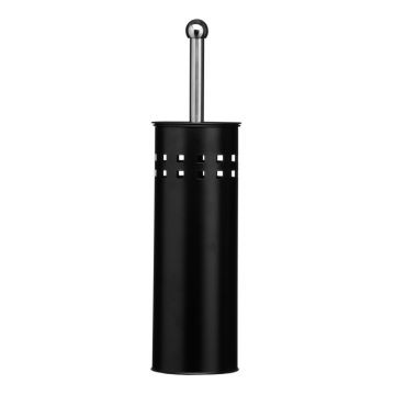 Perie de WC negru-mat din metal Indy – Premier Housewares