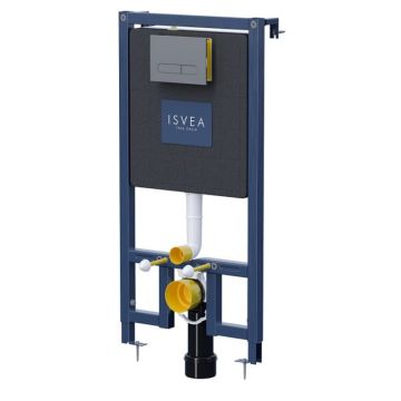 Rezervor incastrat ISVEA pentru vas WC suspendat, izolat, fara clapeta