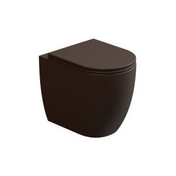 Vas WC GSG Like back-to-wall, stativ - Culoare cacao satinato 35