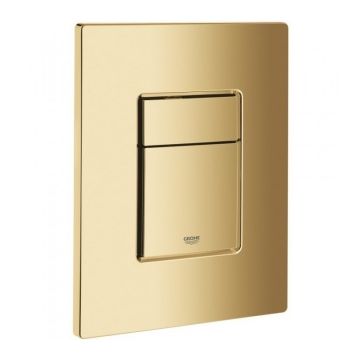 Clapeta actionare WC Grohe Skate Air, 16x19cm, gold lucios