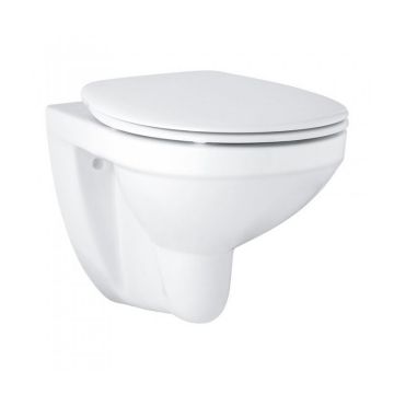 Set PROMO Vas WC suspendat Grohe Bau Ceramic si capac 53x37xH41 cm