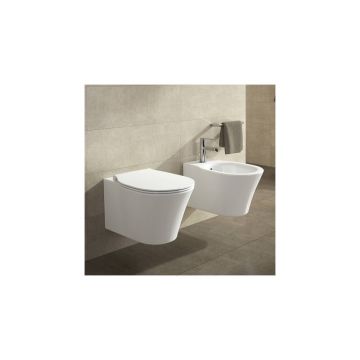 Set vas wc suspendat cu capac softclose si bideu suspendat Ideal Standard Connect Air Aquablade