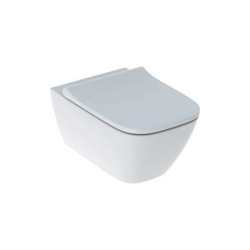 Set vas wc suspendat si capac slim soft close Geberit Smyle Square