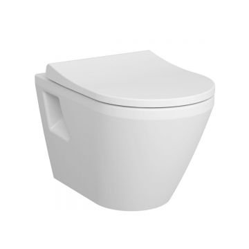 Set vas WC suspendat Vitra Integra 54cm si capac inchidere lenta slim la reducere