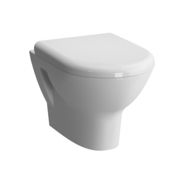 Set vas WC suspendat Vitra Zentrum Rim-Ex 50cm si capac inchidere lenta la reducere