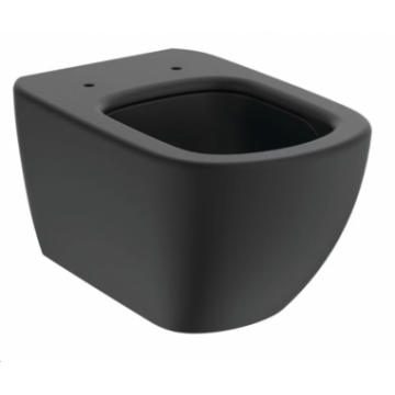 Vas wc suspendat Ideal Standard Tesi Aquablade 53.5x36.5 cm cu fixare ascunsa, culoare negru-mat la reducere