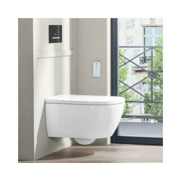 Vas wc suspendat Villeroy&Boch ViClean-I 100 cu functie de bideu electric alb alpin