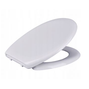 Capac WC inchidere silentioasa/eliberare rapida, duroplast alb, placa antibacteriana, demontare usoara Sepio