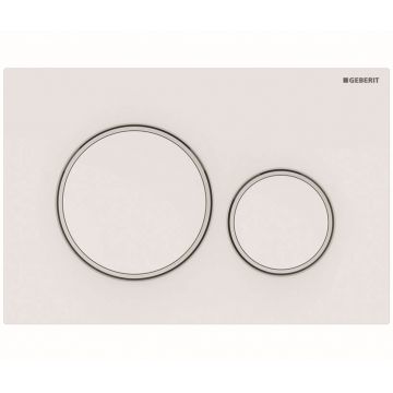 Clapeta actionare Geberit Sigma20 alb detalii alb mat Clapeta actionare Geberit Sigma20 alb detalii alb mat