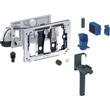 Kit Geberit DuoFresh cu declansare automata gri antracit pentru rezervor incastrat Sigma 12 cm