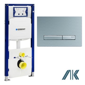 Pachet Geberit rezervor incastrat Duofix Sigma cu set fixare si clapeta sigma 50 New crom periat