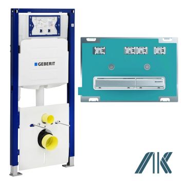 Pachet Geberit rezervor incastrat Duofix Sigma cu set fixare si clapeta Sigma 50 New personalizabila