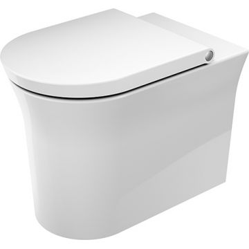 Vas wc Duravit White Tulip Rimless back-to-wall 37x58cm pentru rezervor ingropat alb