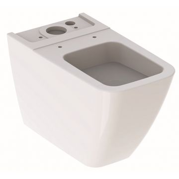Vas WC Geberit iCon Square 63.5cm back-to-wall pentru rezervor aparent alb