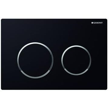 Clapeta actionare Geberit Omega20 negru detalii crom lucios