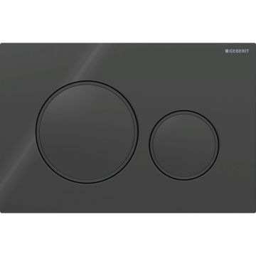 Clapeta actionare Geberit Sigma20 negru lucios detalii negru mat