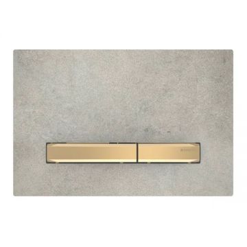 Clapeta actionare Geberit Sigma50 beton detalii alama