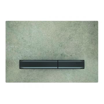 Clapeta actionare Geberit Sigma50 beton detalii crom negru