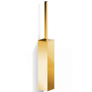 Perie WC cu suport Decor Walther Corner cu prindere pe perete h 54cm gold 24k