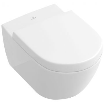 Set complet vas WC suspendat Villeroy&Boch Subway2.0 si capac inchidere lenta