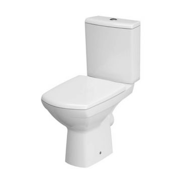 Set Vas WC Stativ Compact cu Rezervor si Capac, Cersanit Carina, Cersanit Carina Set Vas WC, Obiecte Sanitare Cersanit, Set Vas Wc Cersanit