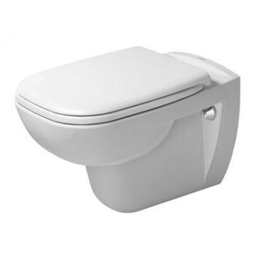 Set vas WC suspendat Duravit D-Code 54.5x35.5cm si capac inchidere lenta la reducere