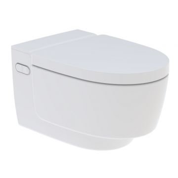 Set vas WC suspendat Geberit AquaClean Mera Comfort capac inchidere lenta si functie bideu electric