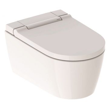 Set vas WC suspendat Geberit AquaClean Sela capac inchidere/deschidere lenta si functie bideu electric finisaj Alb la reducere