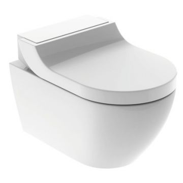 Set vas WC suspendat Geberit AquaClean Tuma Classic capac inchidere lenta functie bideu electric la reducere