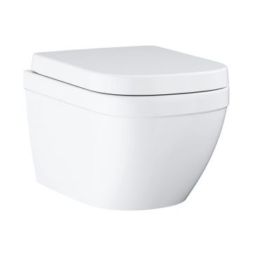 Set vas wc suspendat Grohe Euro Ceramic Triple Vortex rimless si capac softclose