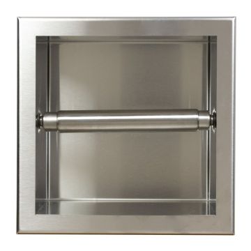 Suport hartie igienica incastrat Balneo Wall-Box inox periat