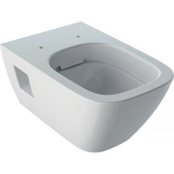 Vas WC suspendat Geberit Selnova Square Rimfree 35x54cm alb la reducere