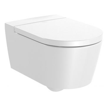 Vas WC suspendat Roca Inspira Round Rimless 370x560cm alb