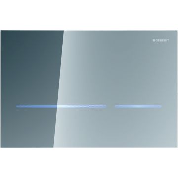 Clapeta actionare electronica Geberit Sigma80 sticla finisaj oglinda