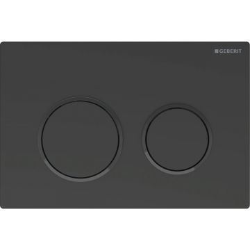 Clapeta actionare Geberit Omega20 negru mat - detalii negru