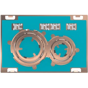 Clapeta actionare Geberit Sigma21 faiantabila - detalii rose-gold