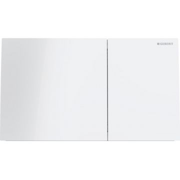 Clapeta actionare Geberit Sigma70 sticla alba